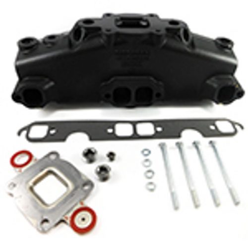Mercruiser Exhaust Manifold & Riser(14°) Kit Dry Joint 5.0,5.7,350,377 V8 BARR Blackstar