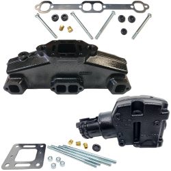 V8 Dry Joint H20 Mercruiser Manifold & 8" Riser Kit